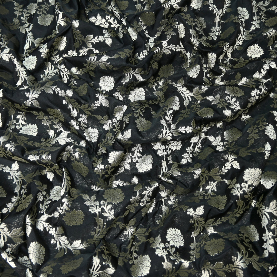 Chanderi Paudi Zari Jaal Brocade Fabrics