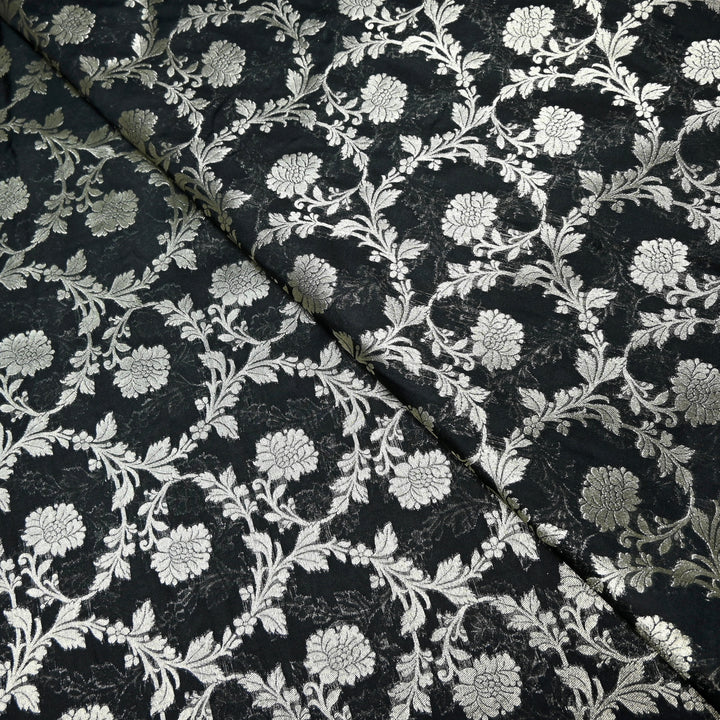 Chanderi Paudi Zari Jaal Brocade Fabrics