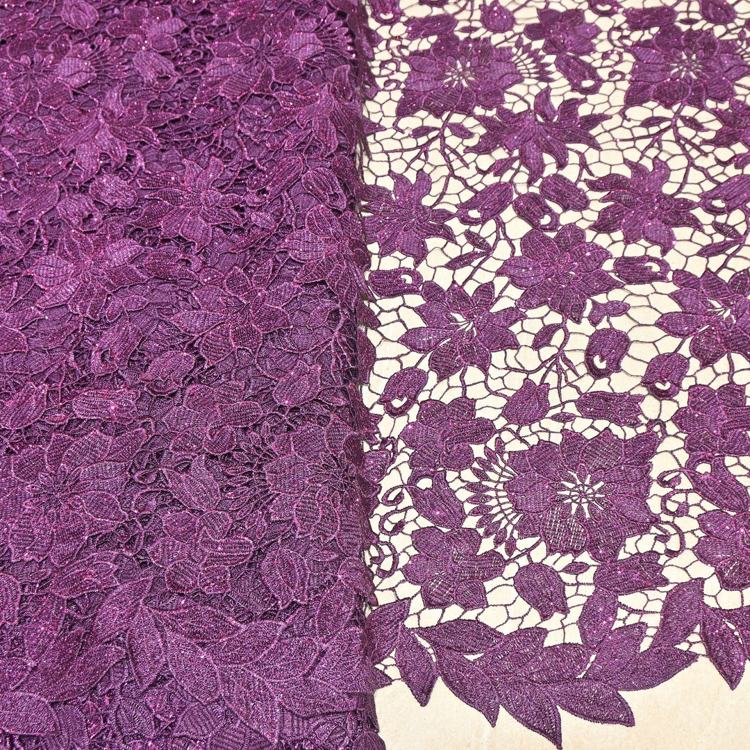 Imported Cutwork Embroidery | Luxury Traditional Designer Fabric | DM23243-04
