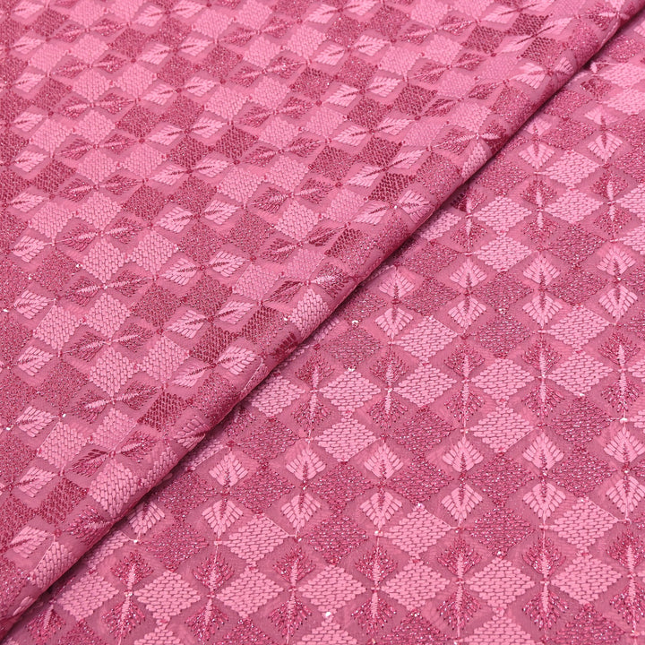 Georgette Thread Zari & Sequins Embroidery | Designer Fabric | N31953-04