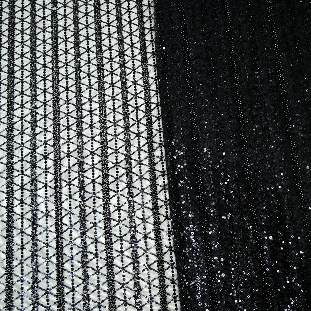 Beautiful Imported Net Cut Dana & Sequins Embroidery Fabrics