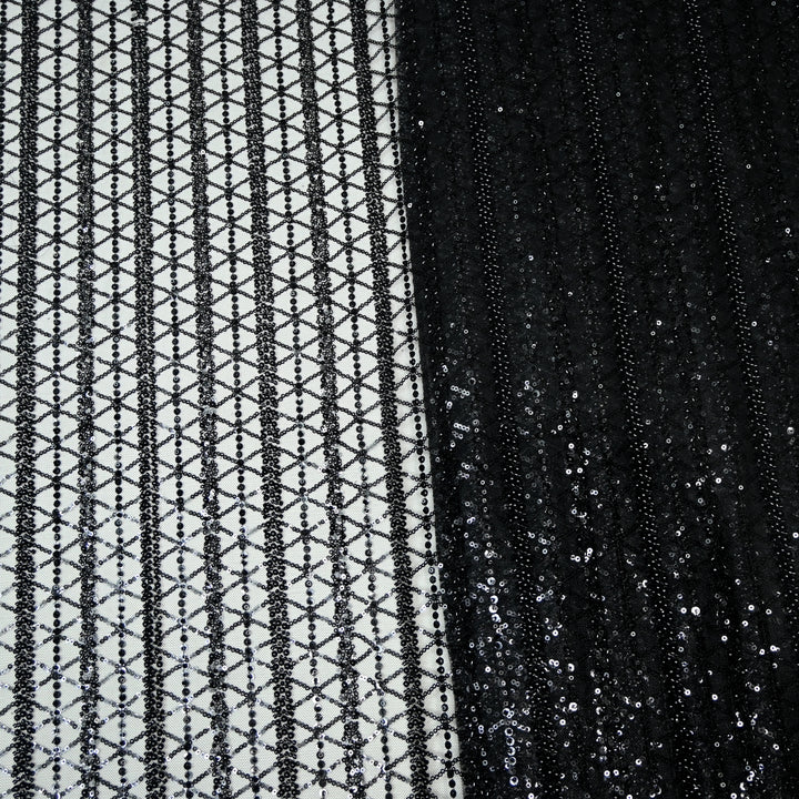 Beautiful Imported Net Cut Dana & Sequins Embroidery Fabrics