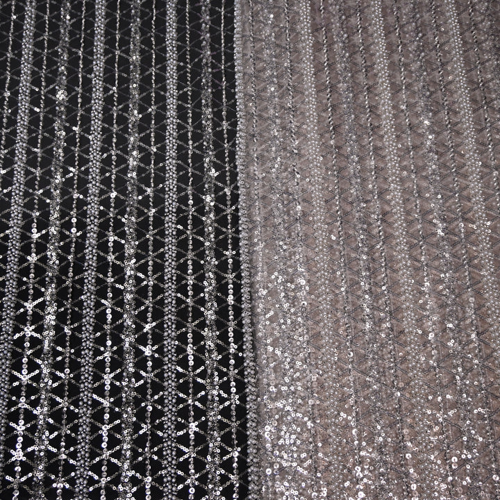 Beautiful Imported Net Cut Dana & Sequins Embroidery Fabrics