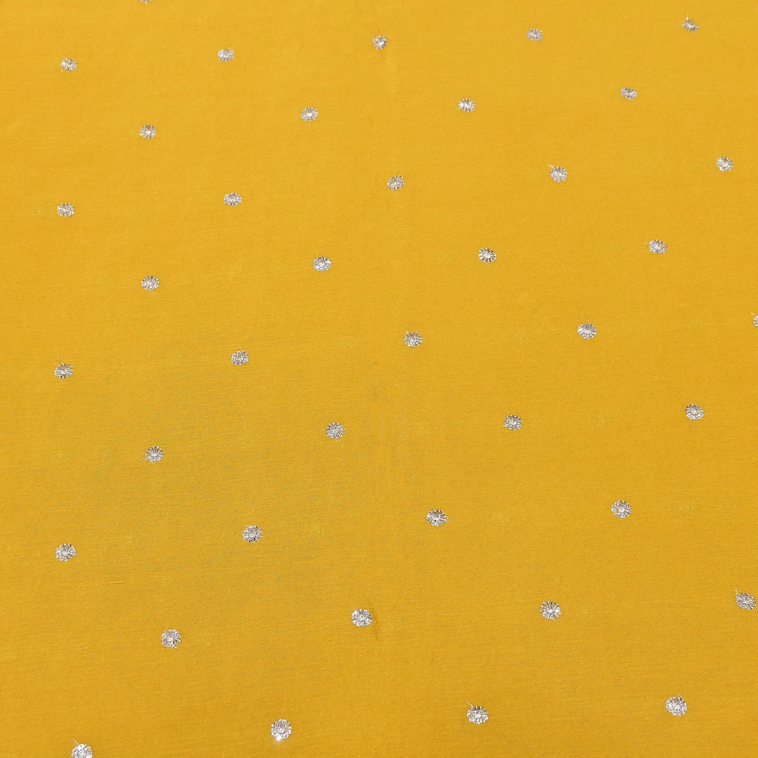 Premium Viscose Chinon Sequins Booti Fabric | V2688C-01