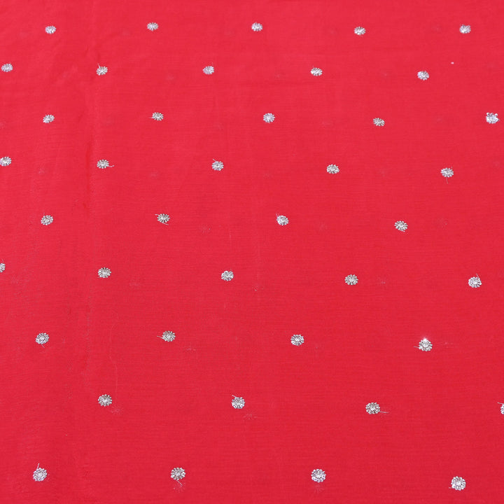 Premium Viscose Chinon Sequins Booti Fabric | V2688C-03