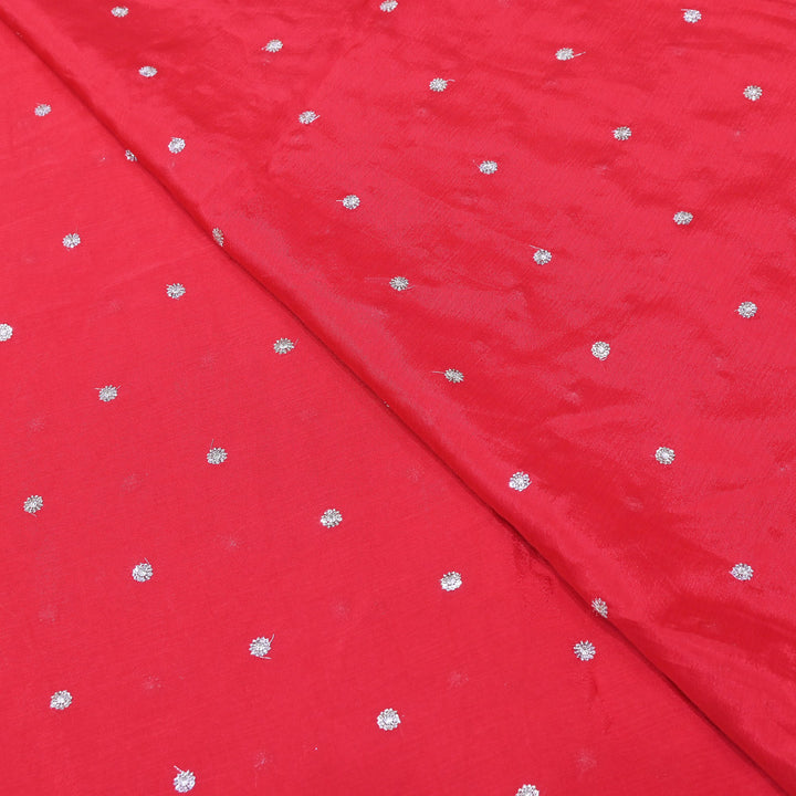 Premium Viscose Chinon Sequins Booti Fabric | V2688C-03