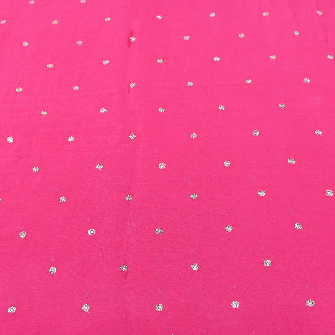 Premium Viscose Chinon Sequins Booti Fabric | V2688C-04