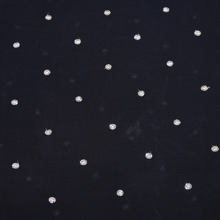 Premium Viscose Chinon Sequins Booti Fabric | V2688C-05