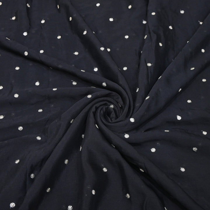 Premium Viscose Chinon Sequins Booti Fabric | V2688C-05