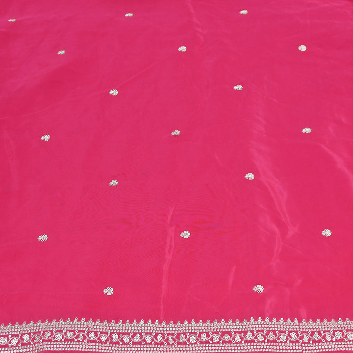 Premium Dyed Crepe Zari & Sequins Embroidery Fabric – Luxury Designer Crepe Fabric for Festive & Party Wear|KP1502-1