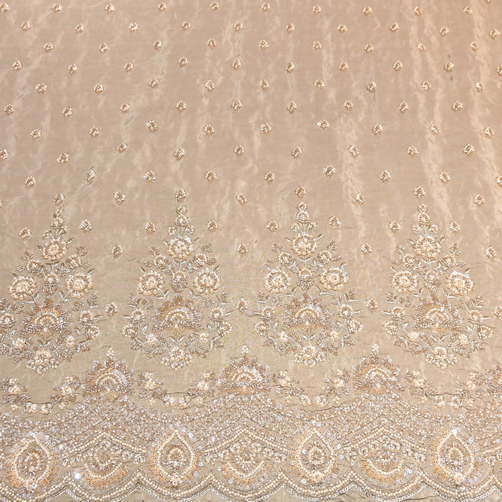 Premium Crepe Moti & Sequence Embroidery Fabric 54" | Designer Fabric | V12879C-04