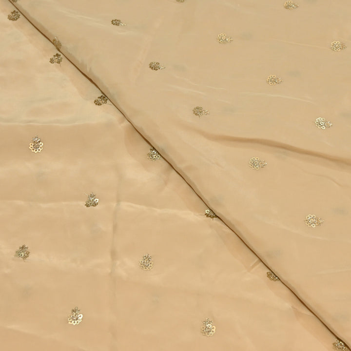Premium Dyed Crepe Zari & Sequins Embroidery Fabric – Luxury Designer Crepe Fabric for Festive & Party Wear|KP1502-4