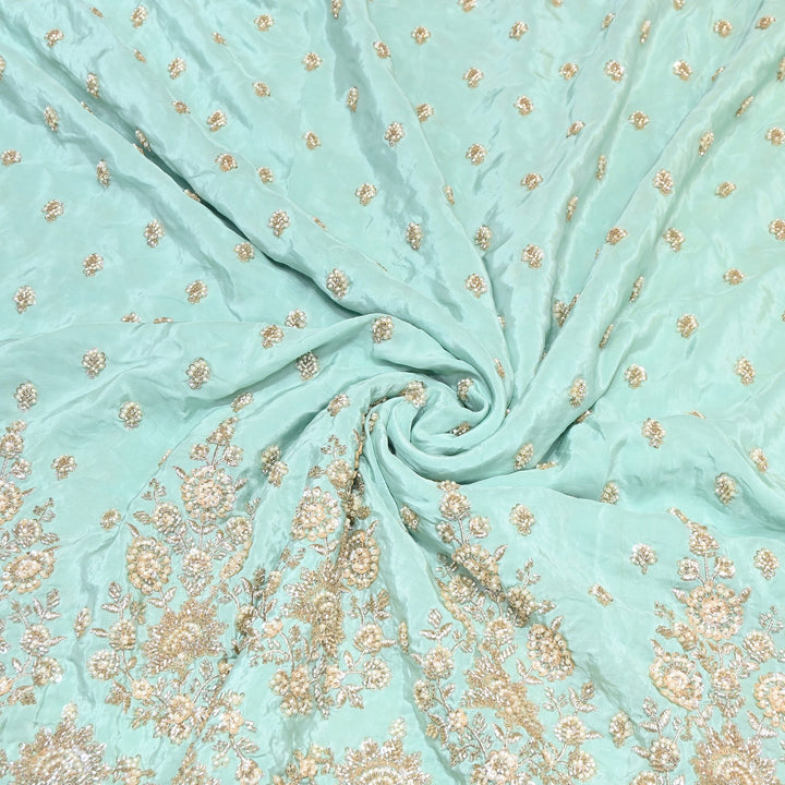 Premium Crepe Moti & Sequence Embroidery Fabric 54" | Designer Fabric | V12879C-05