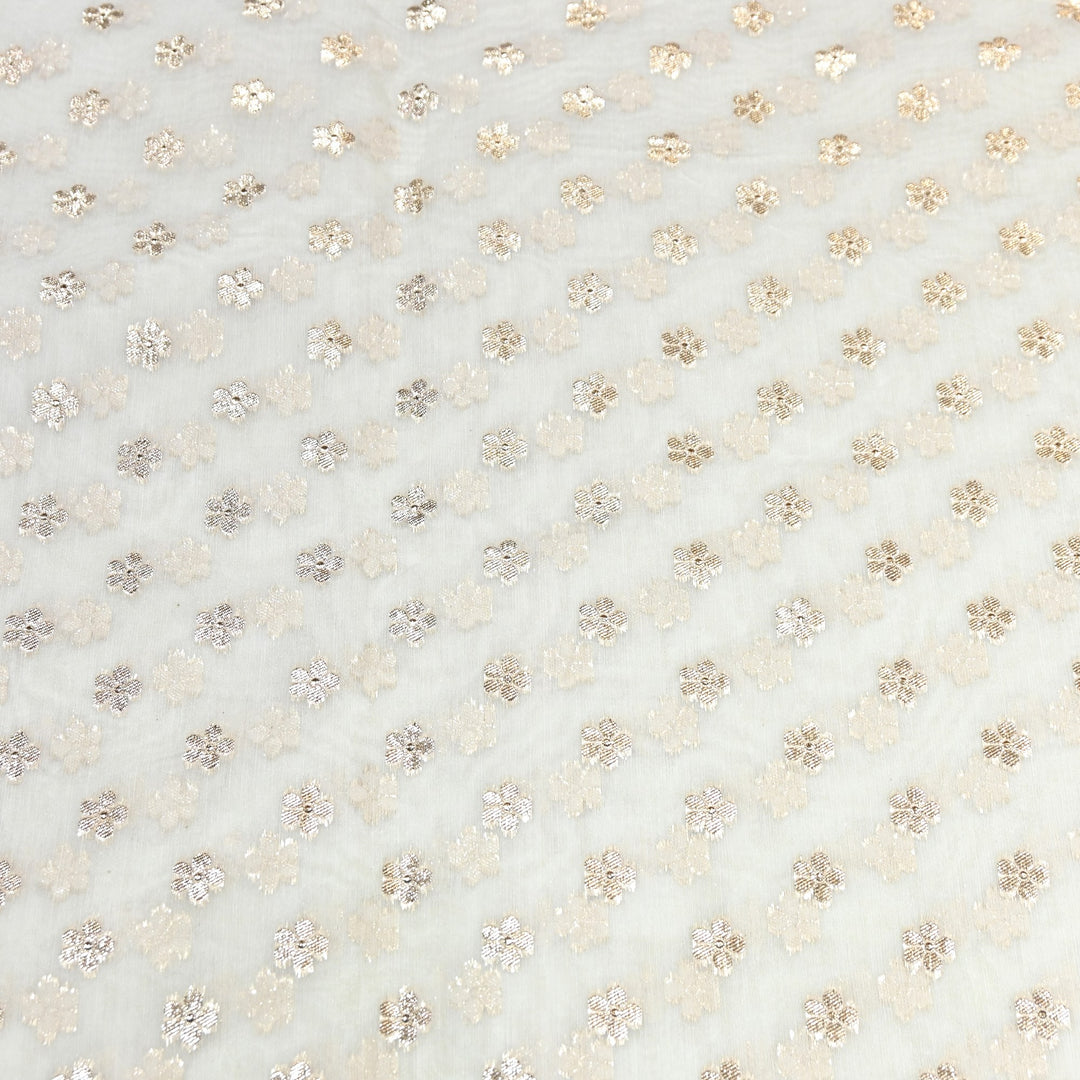 Banarasi Chanderi Buti Fabric  – Soft Lightweight Designer Weaving Fabric ✨-000485-1