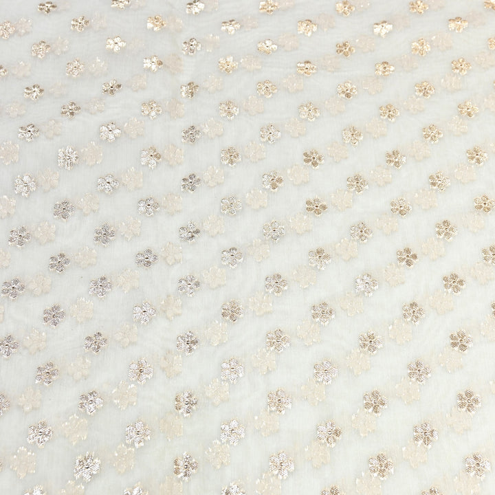 Banarasi Chanderi Buti Fabric  – Soft Lightweight Designer Weaving Fabric ✨-000485-1