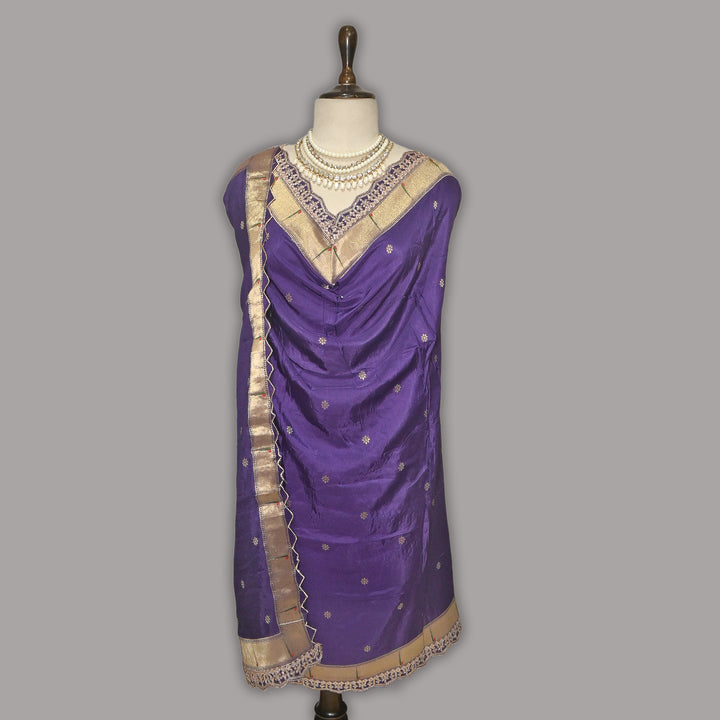 Dola Silk Zari Jacquard Dupatta | Designer Ethnic Dupatta -B88333-D