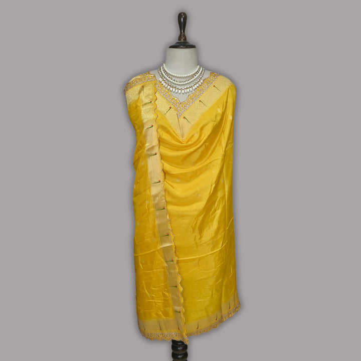 Dola Silk Zari Jacquard Dupatta | Designer Ethnic Dupatta -B88333-F