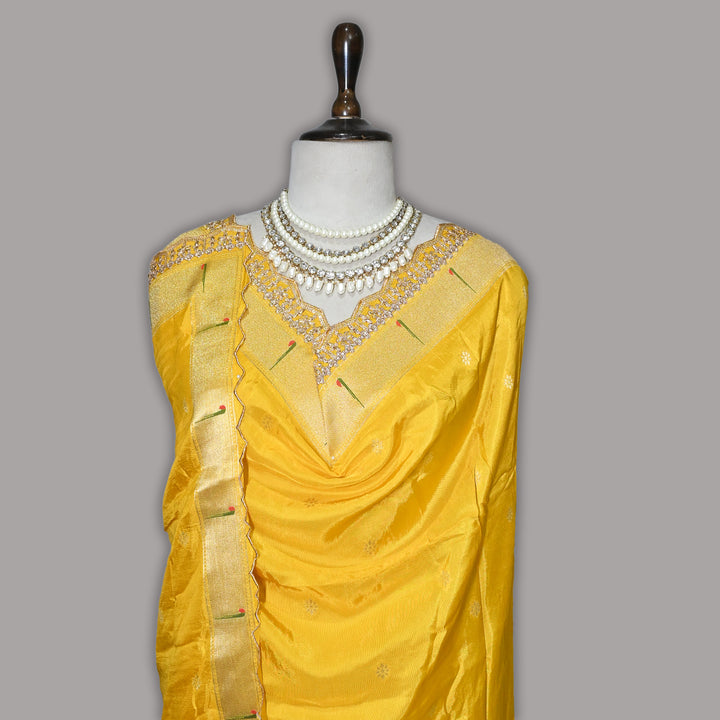 Dola Silk Zari Jacquard Dupatta | Designer Ethnic Dupatta -B88333-F