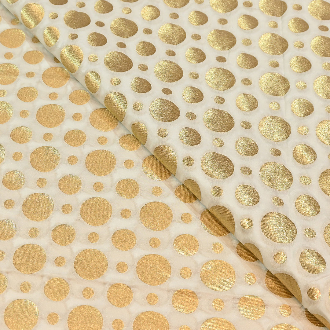 Premium Katan Dupion Silk Zari Brocade Fabric| Rich Traditional Floral & Paisley Designer Brocade | 000242 | A