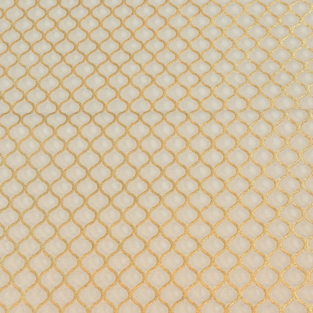 Premium Katan Dupion Silk Zari Brocade Fabric| Rich Traditional Floral & Paisley Designer Brocade | 000242 | B