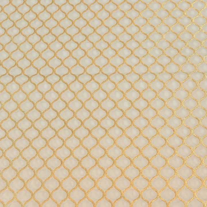 Premium Katan Dupion Silk Zari Brocade Fabric| Rich Traditional Floral & Paisley Designer Brocade | 000242 | B