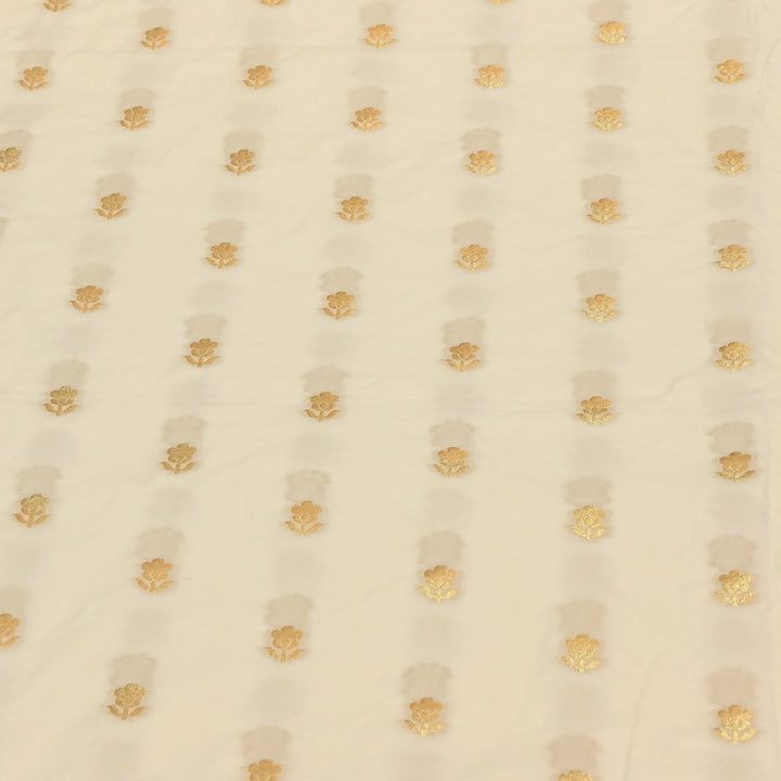 Premium Katan Dupion Silk Zari Brocade Fabric| Rich Traditional Floral & Paisley Designer Brocade | 000242 | F