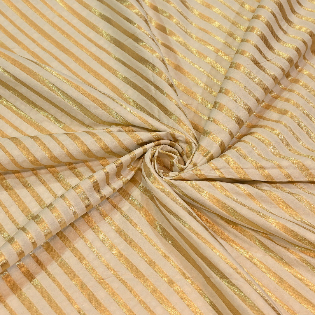 Premium Katan Dupion Silk Zari Brocade Fabric| Rich Traditional Floral & Paisley Designer Brocade | 000242 | G