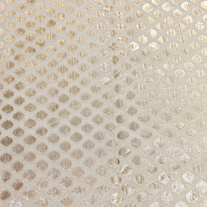 Banarasi Chanderi Buti Fabric 44" – Soft Lightweight Designer Weaving Fabric ✨-000485-12