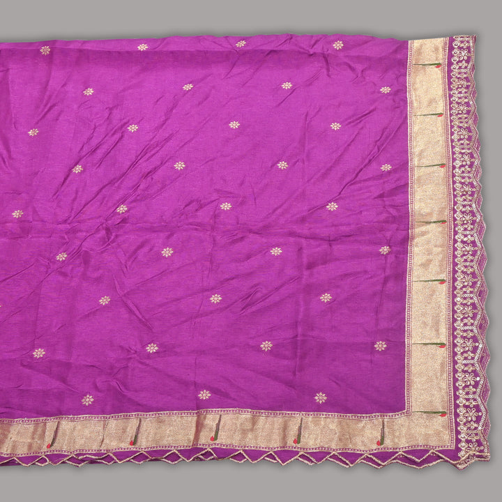 Dola Silk Zari Jacquard Dupatta | Designer Ethnic Dupatta -B88333-A