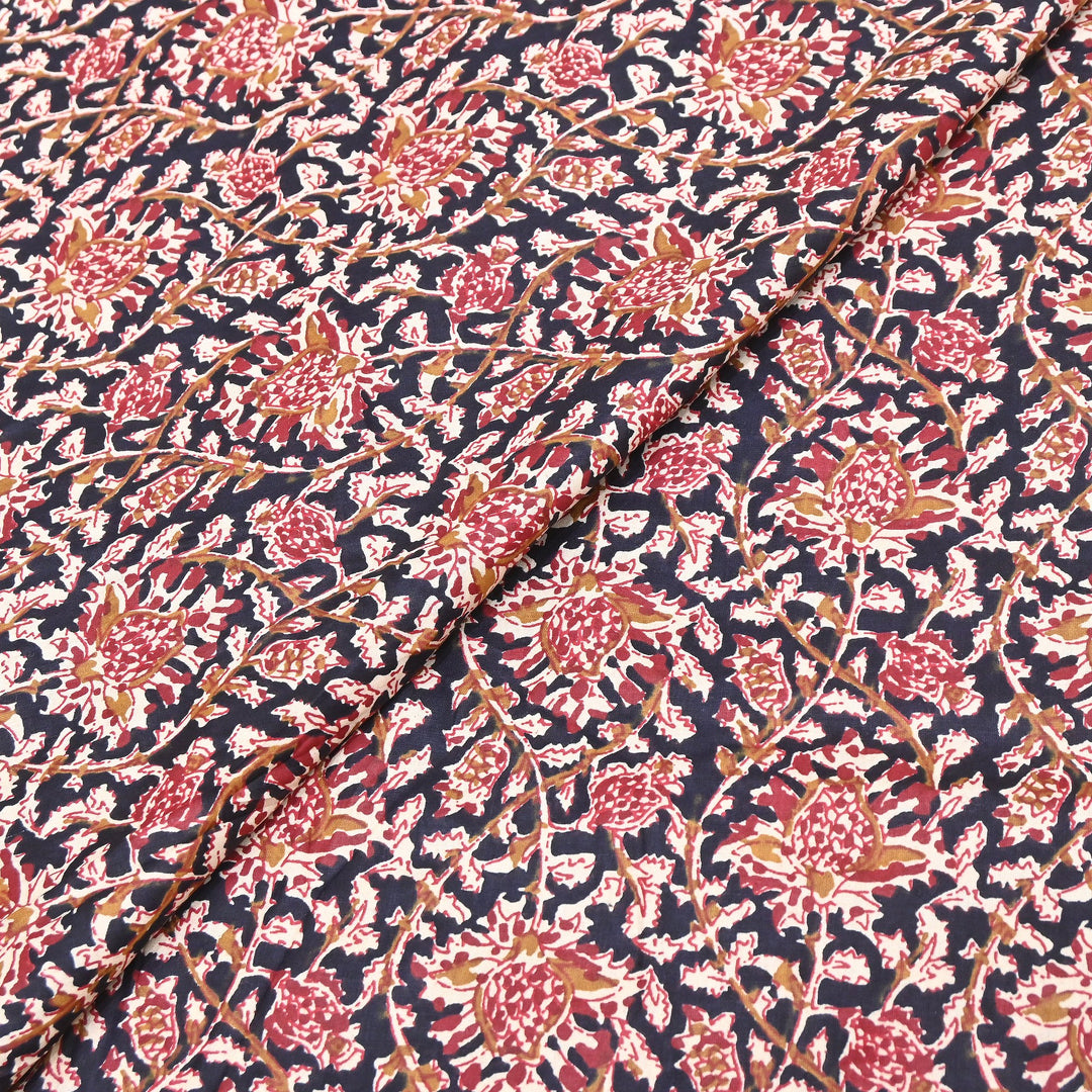 Premium Cotton Printed Fabric – Soft Breathable Designer Cotton Fabric - 000350-H1