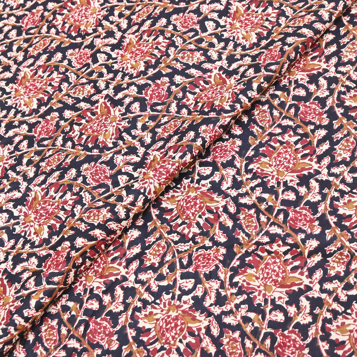 Premium Cotton Printed Fabric – Soft Breathable Designer Cotton Fabric - 000350-H1