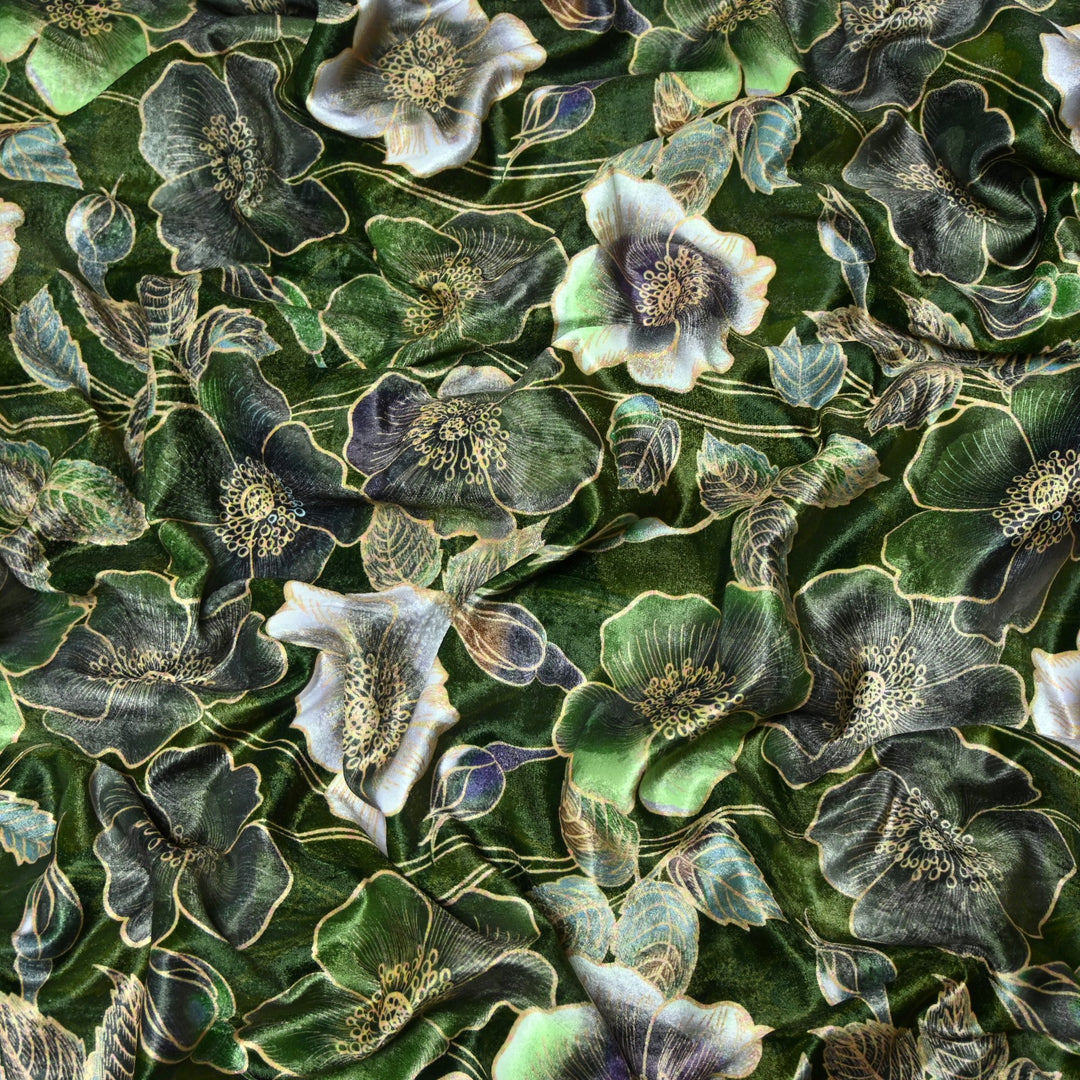 Velvet Digital Print Fabric