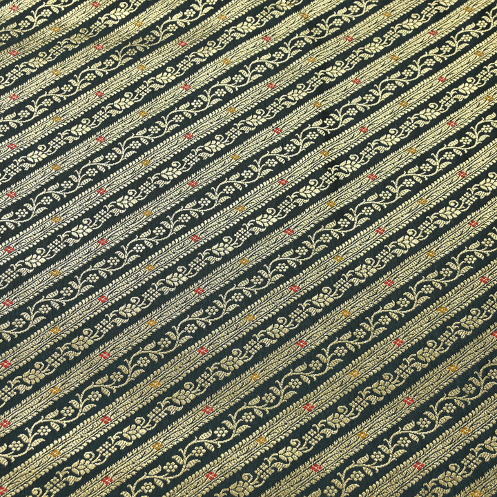 Premium Satin Mina Zari Brocade Fabric for Designer Ethnic Wear | 001809-2
