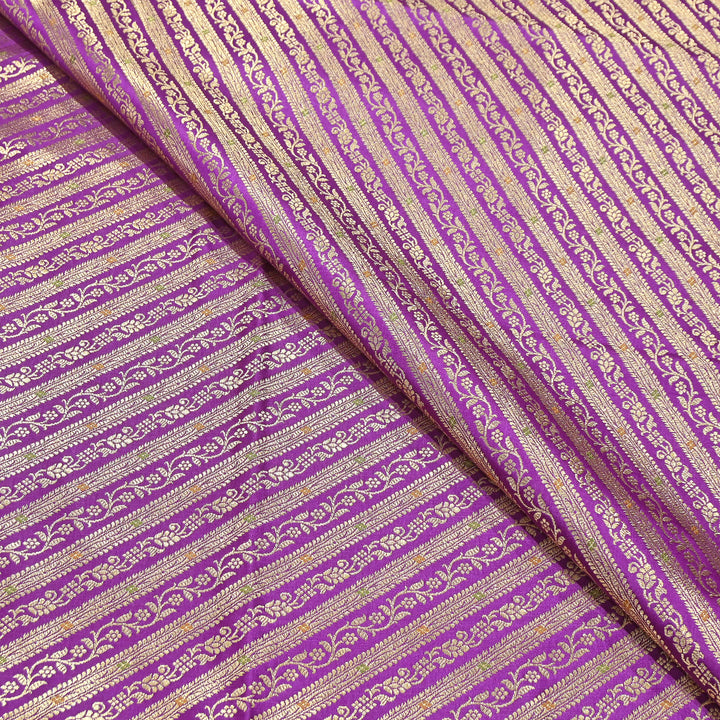 Premium Satin Mina Zari Brocade Fabric for Designer Ethnic Wear | 001809-3