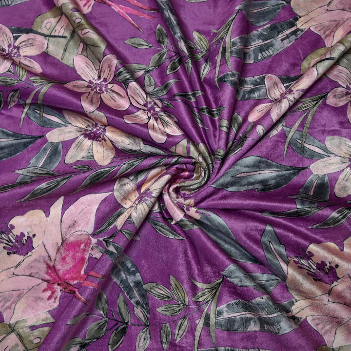 Velvet Digital Print Fabric