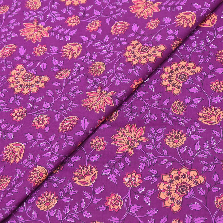 Premium Cotton Printed Fabric – Soft Breathable Designer Cotton Fabric - 000350-H3