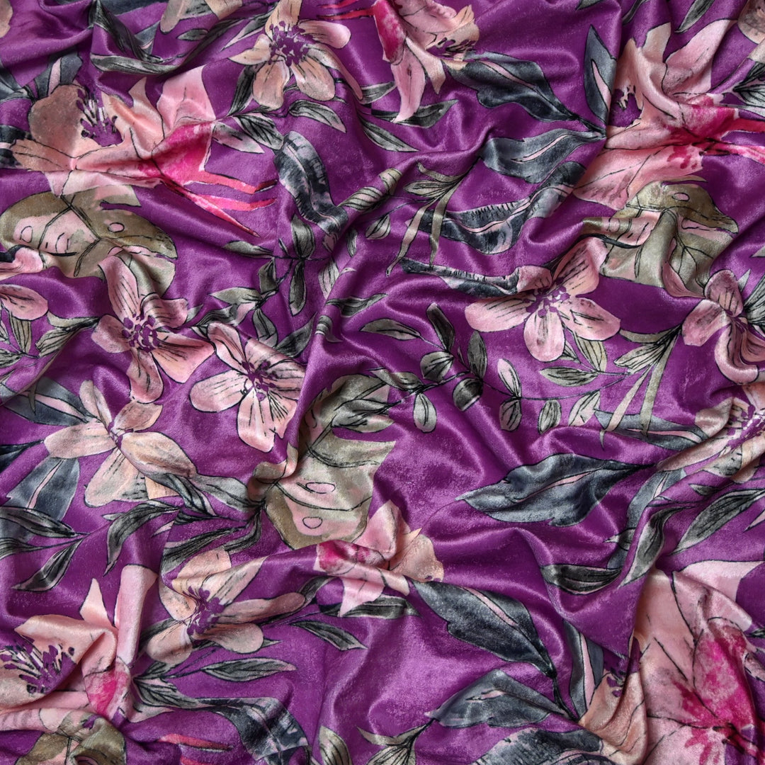 Velvet Digital Print Fabric