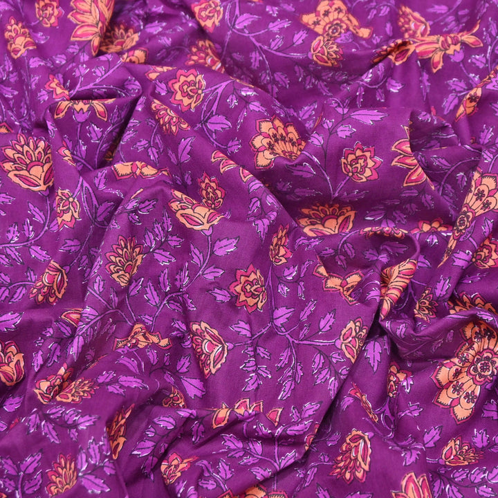 Premium Cotton Printed Fabric – Soft Breathable Designer Cotton Fabric - 000350-H3