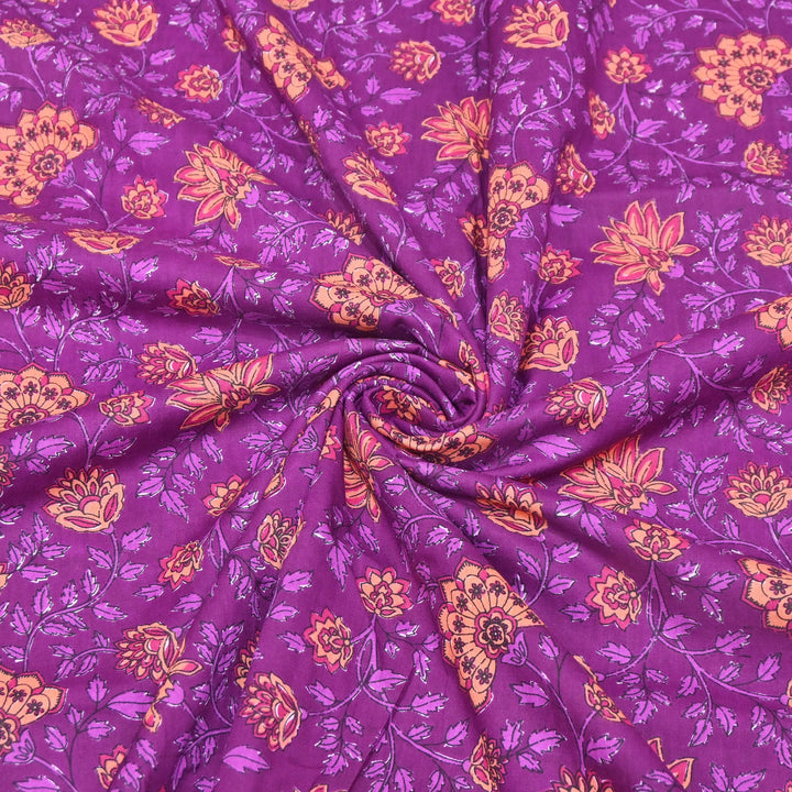 Premium Cotton Printed Fabric – Soft Breathable Designer Cotton Fabric - 000350-H3