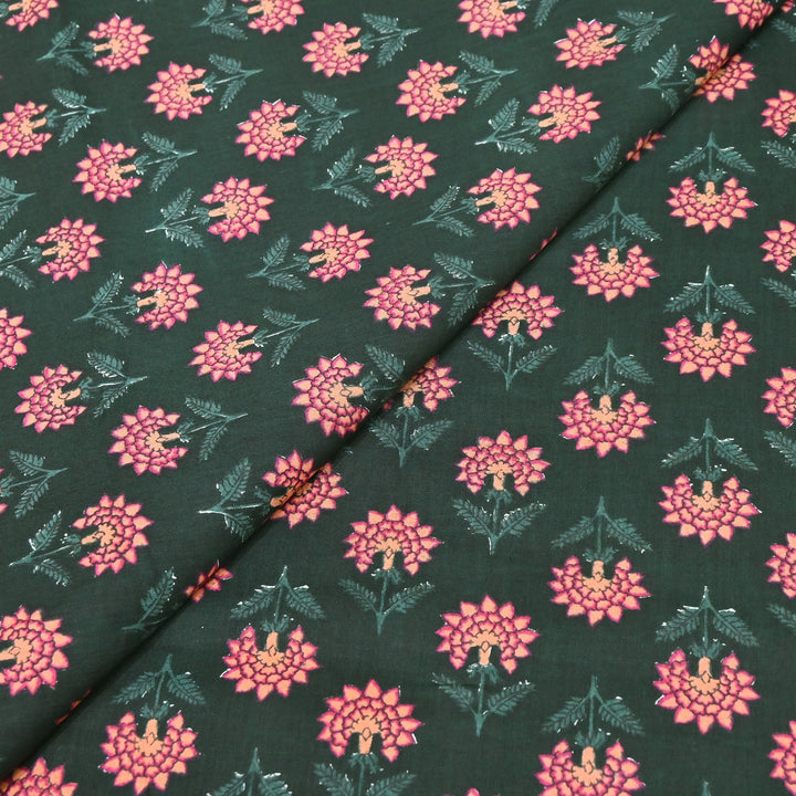 Premium Cotton Printed Fabric – Soft Breathable Designer Cotton Fabric - 000350-H4