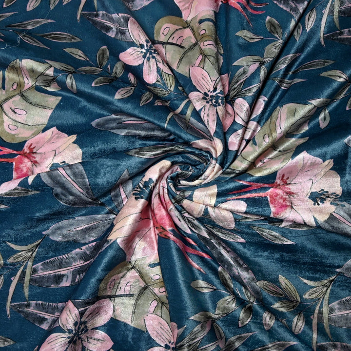 Velvet Digital Print Fabric