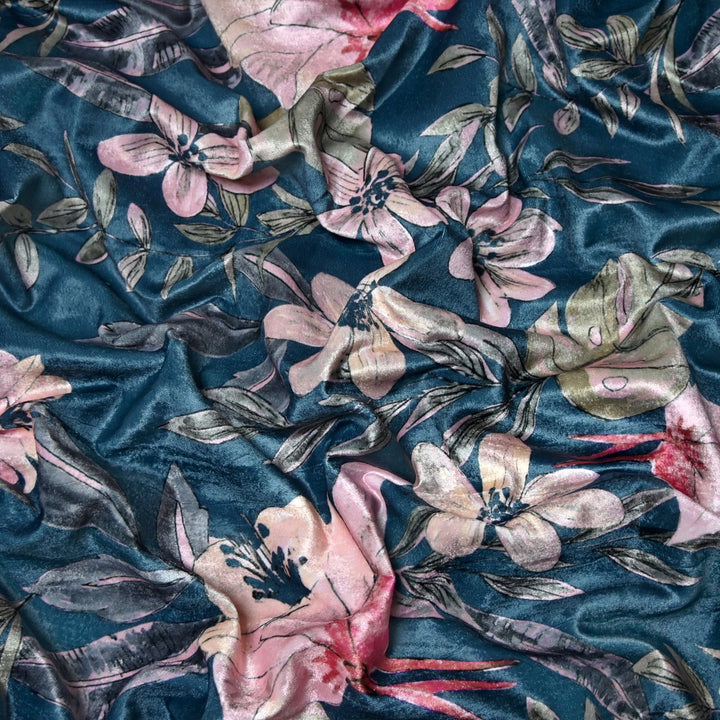 Velvet Digital Print Fabric