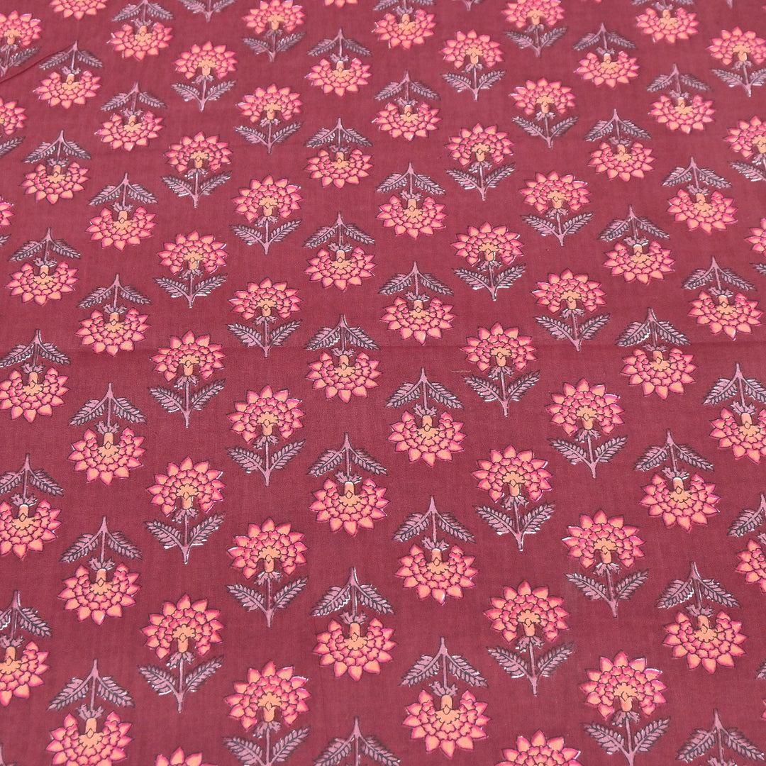 Premium Cotton Printed Fabric – Soft Breathable Designer Cotton Fabric - 000350-H5