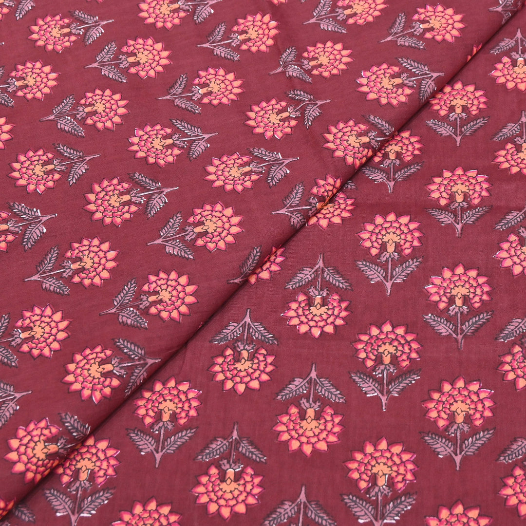 Premium Cotton Printed Fabric – Soft Breathable Designer Cotton Fabric - 000350-H5