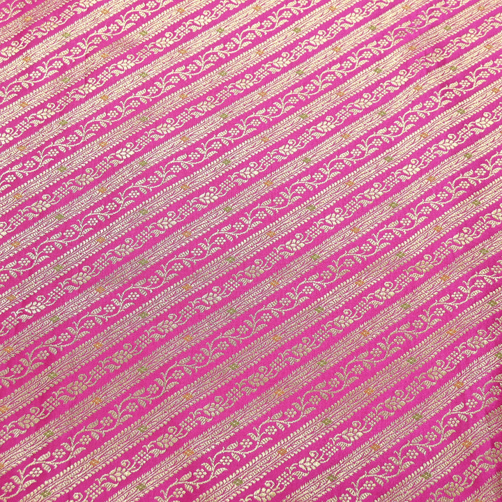 Premium Satin Mina Zari Brocade Fabric for Designer Ethnic Wear | 001809-5