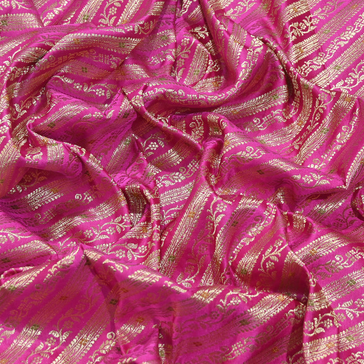 Premium Satin Mina Zari Brocade Fabric for Designer Ethnic Wear | 001809-5