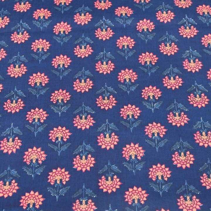 Premium Cotton Printed Fabric – Soft Breathable Designer Cotton Fabric - 000350-H6