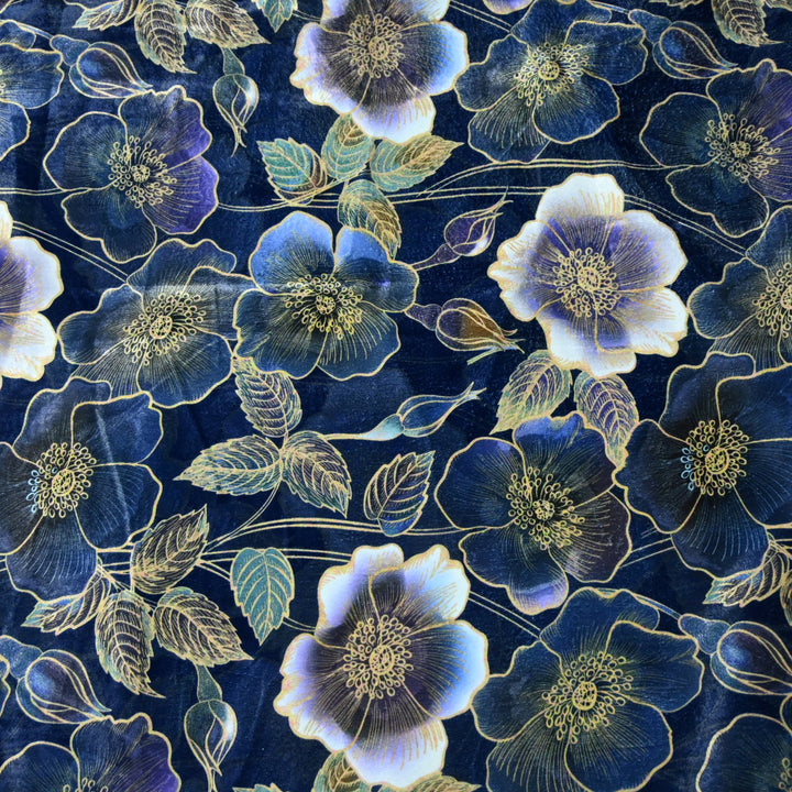 Velvet Digital Print Fabric