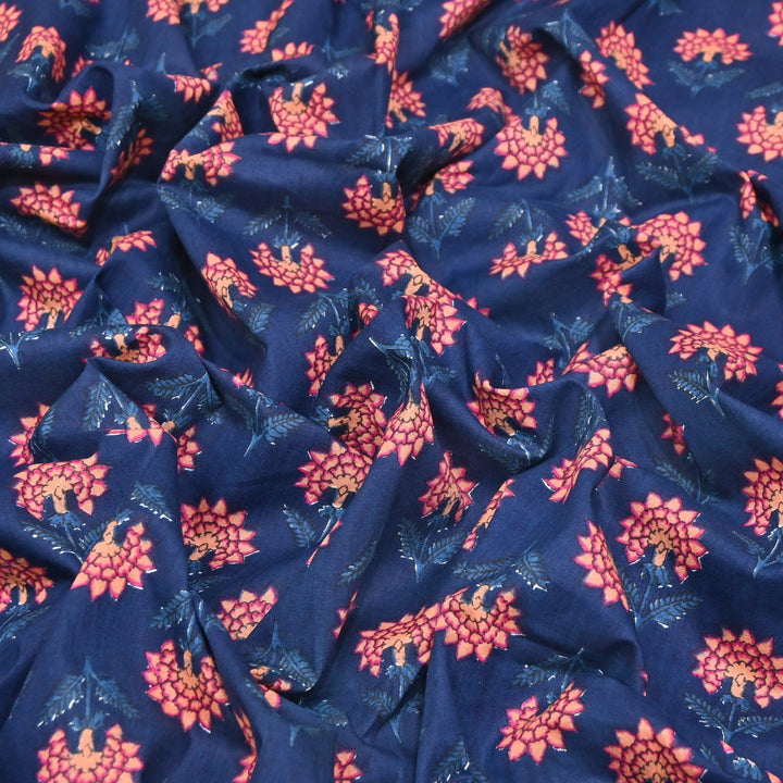 Premium Cotton Printed Fabric – Soft Breathable Designer Cotton Fabric - 000350-H6