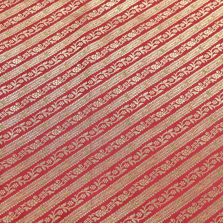 Premium Satin Mina Zari Brocade Fabric for Designer Ethnic Wear | 001809-6